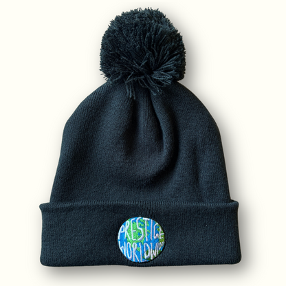 Prestige Worldwide Embroidered Bobble Hat