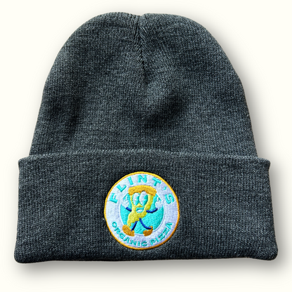 Flint's Pizza Embroidered Beanie Hat